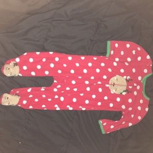 Girl FLEECE ZIP Footies